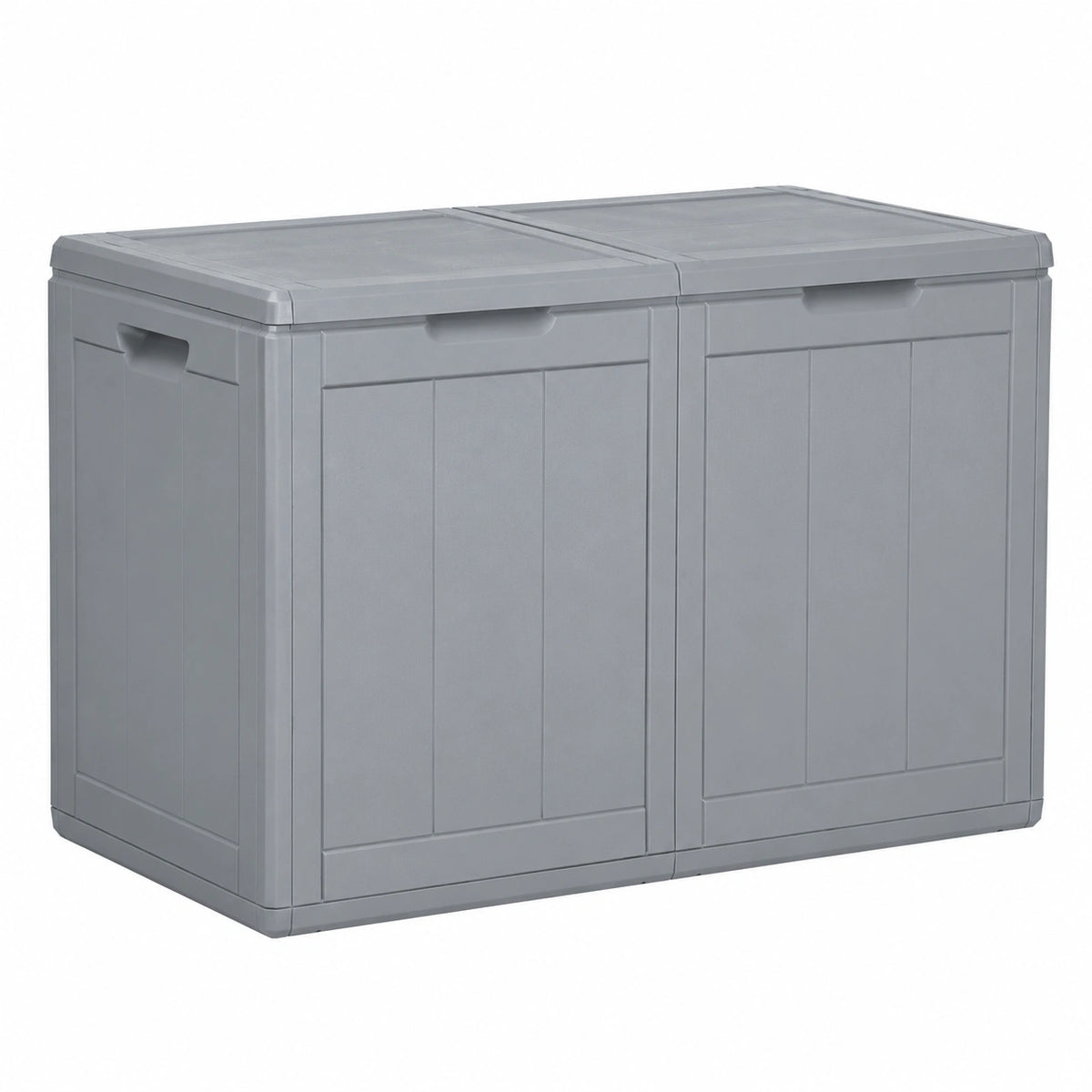 Baule da Giardino 180 L Grigio in Rattan PP, Baule da Giardino, Baule da Giardino per Esterno, Baule da Giardino Impermeabile-151234