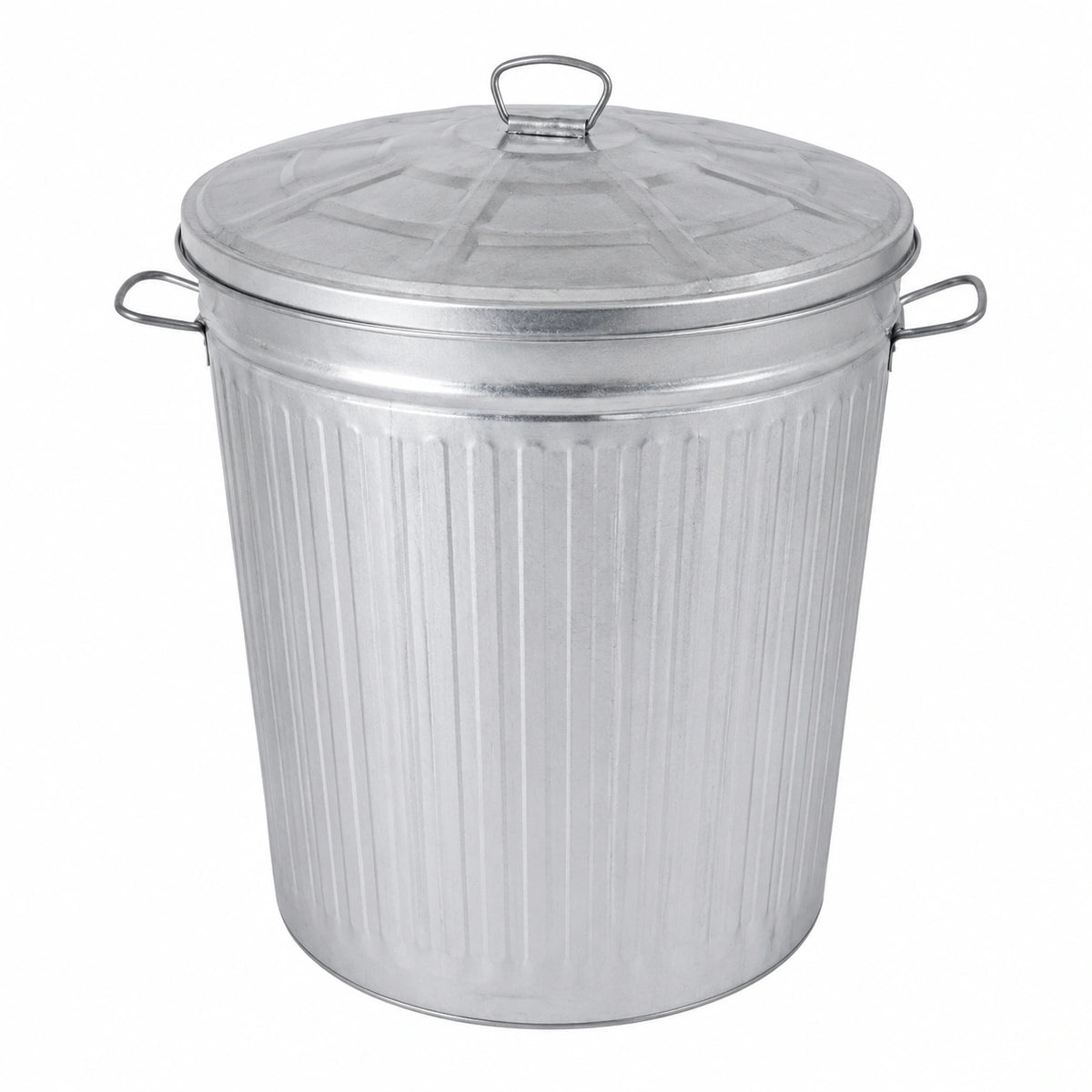Secchio in Zinco Rinforzato con Coperchio, capienza 35 lt, Contenitore