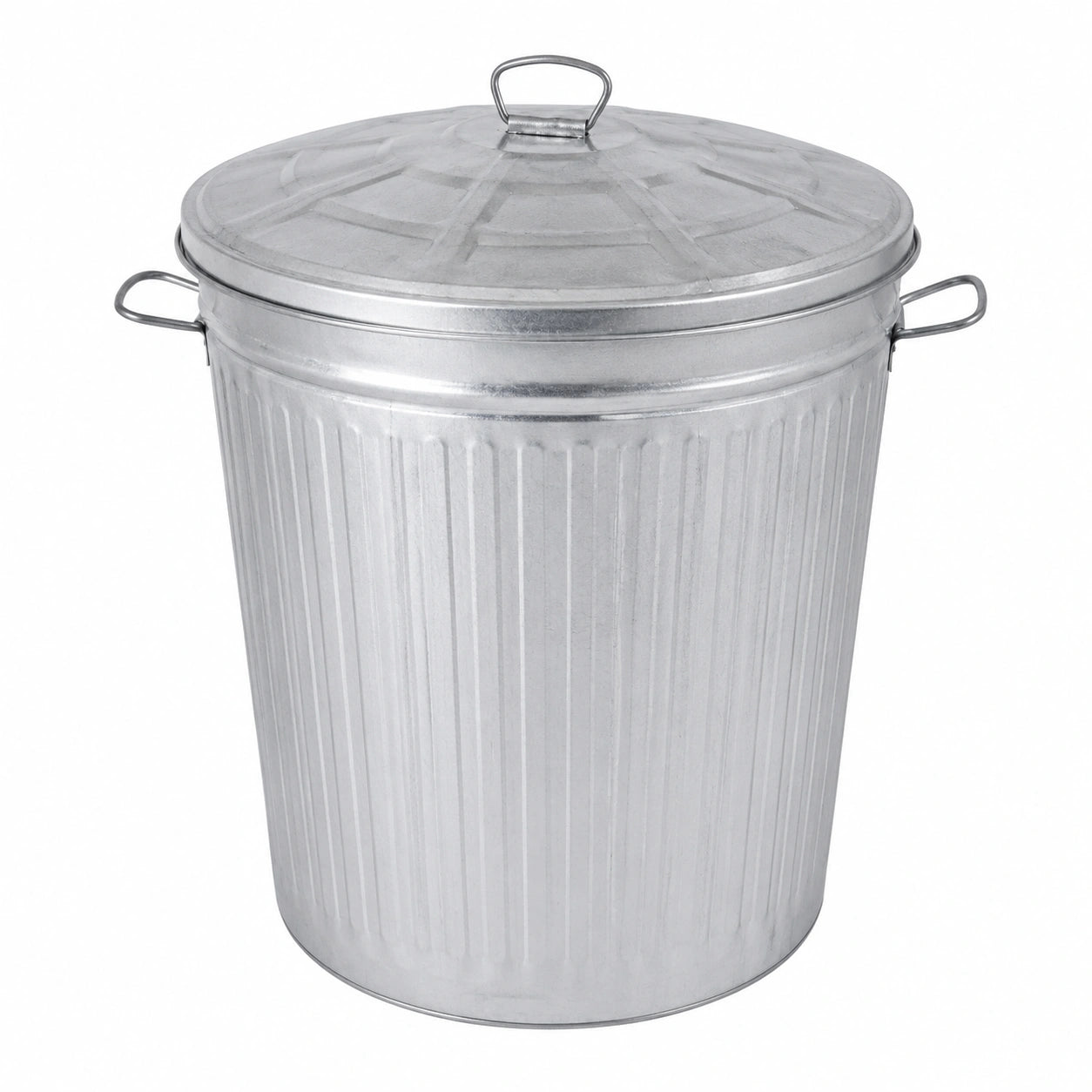 Secchio in Zinco Rinforzato con Coperchio, capienza 35 lt, Contenitore