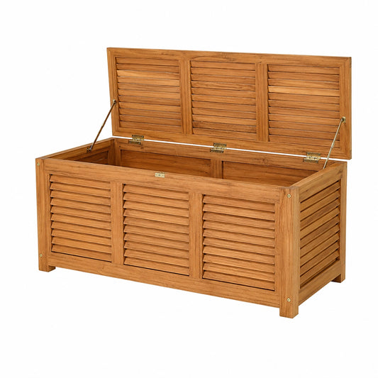 Contenitore con Coperchio, Multibox Utilizzabile all'Interno e all'Esterno, Portata di 160 kg, 120 × 45 × 45 cm