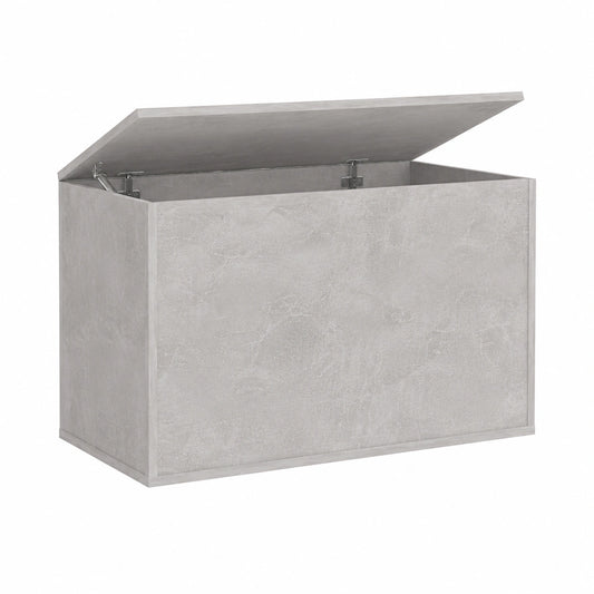 VidaXL Opbergkist 84 × 42 × 46 cm bewerkt hout betongrijs