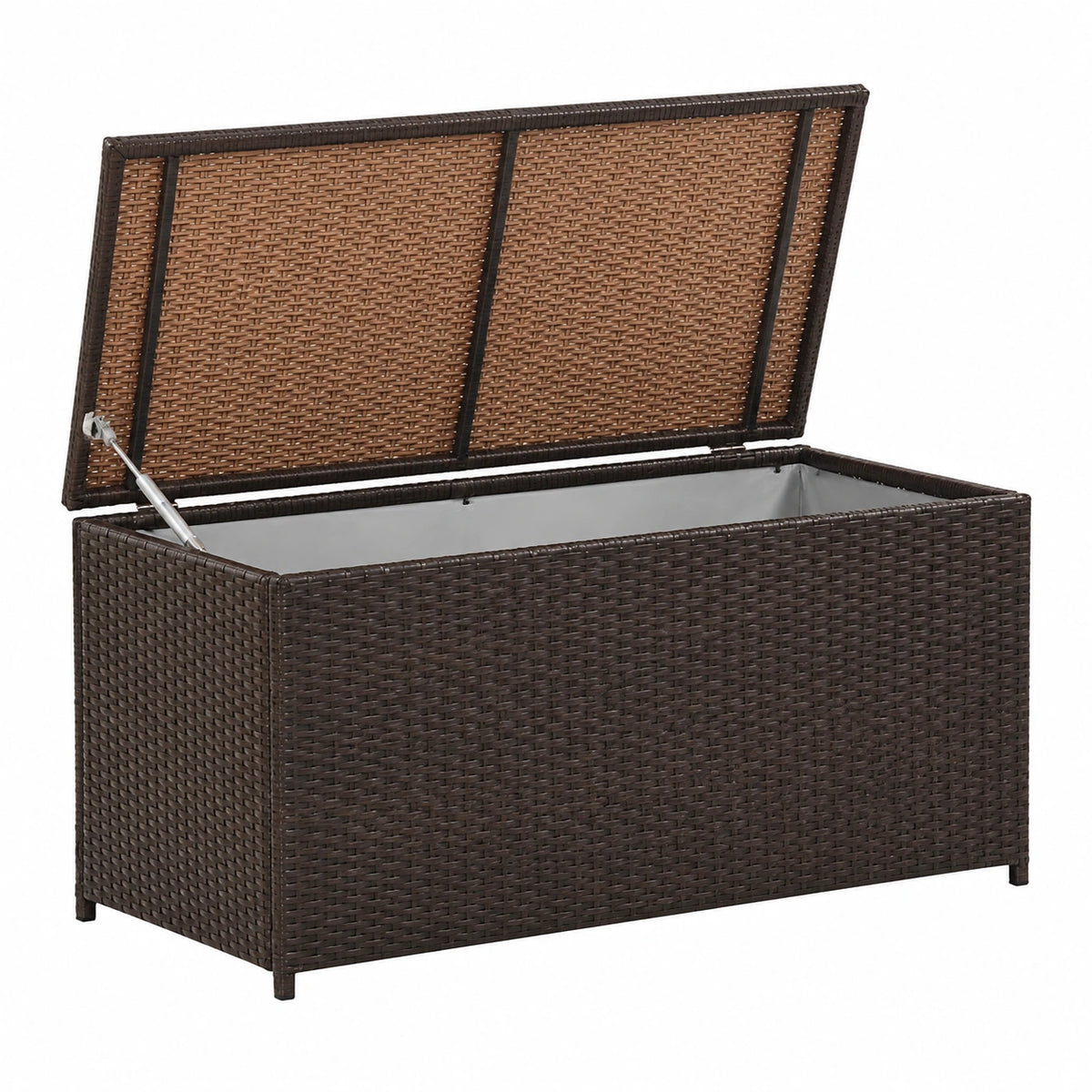 VidaXL Tuinbox 100 × 50 × 50 cm poly rattan bruin