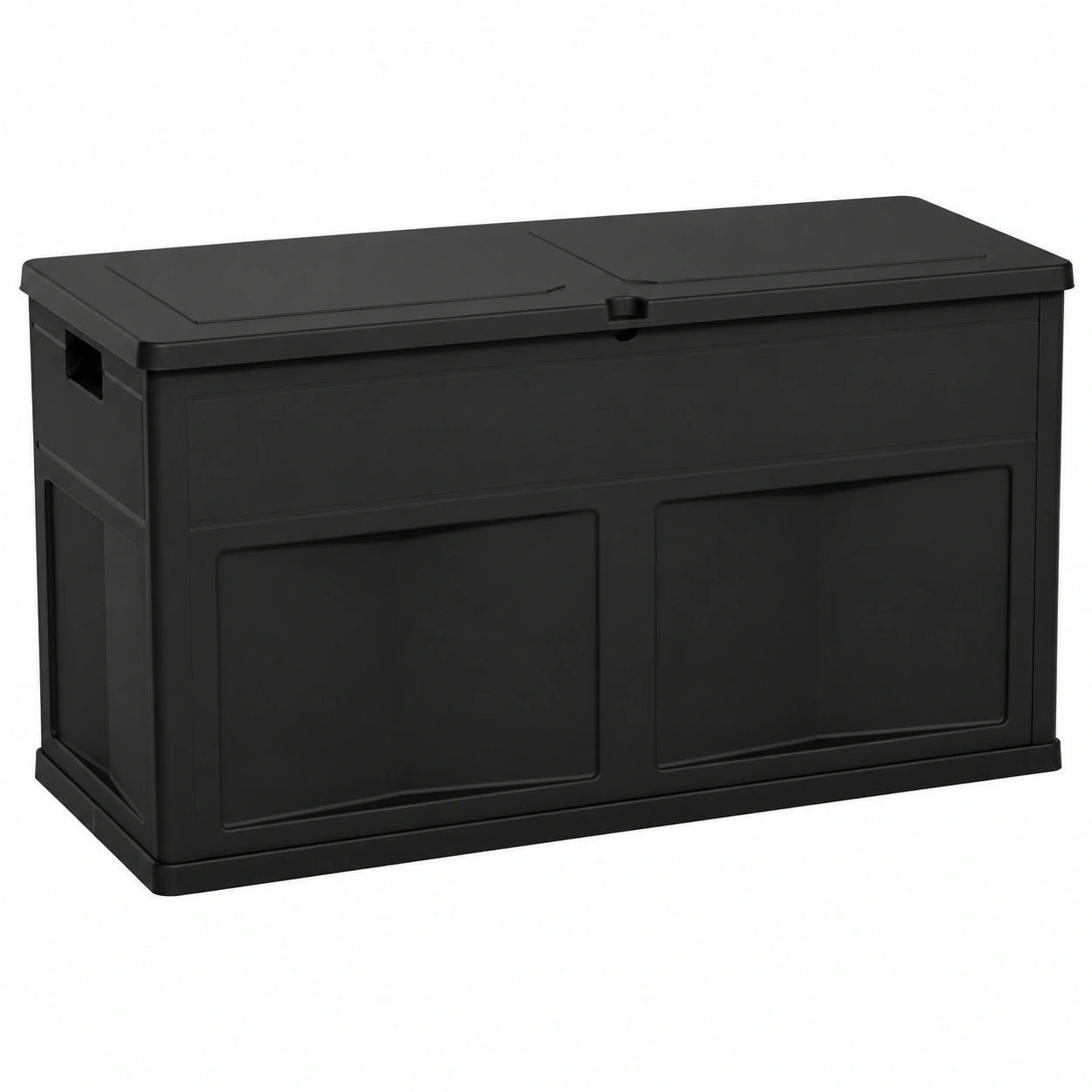 Toomax baule multibox trend da 320 litri, resistente ai raggi UV, colore nero, dimensioni 119 × 46 × 60h cm.