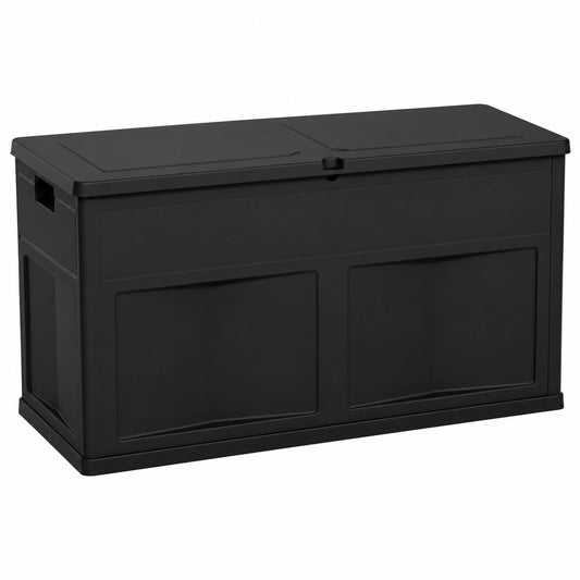 Toomax baule multibox trend da 320 litri, resistente ai raggi UV, colore nero, dimensioni 119 × 46 × 60h cm.